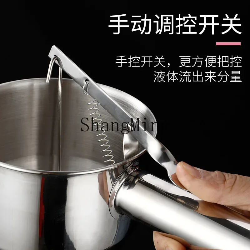 

CLL stainless steel funnel with rack conical funnel batter funnel controllable octopus ball tool set