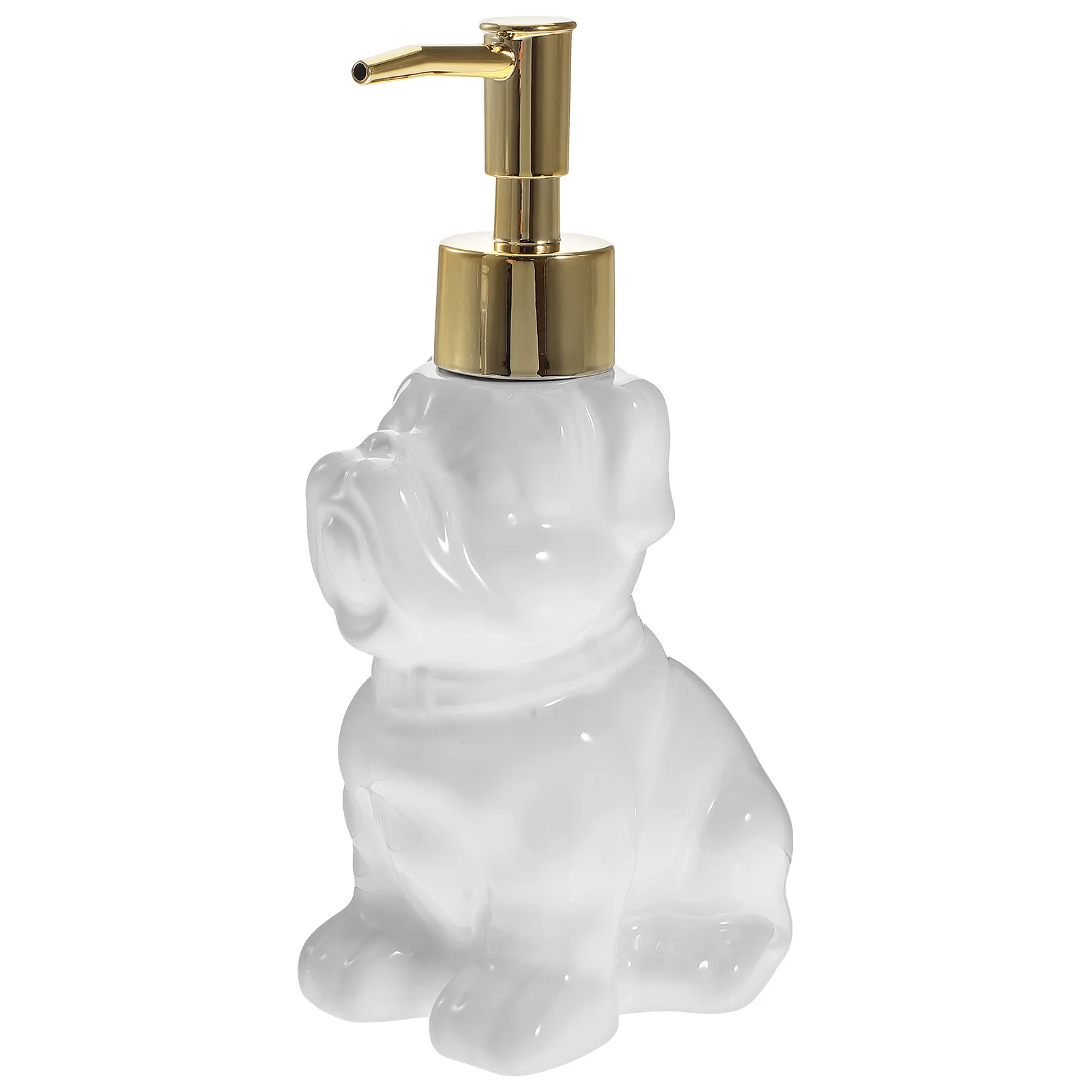 

Ceramic Dog Soap Dispenser Refillable Pump Bottle Bathroom Lotion Shampoo Hand Soap Bottle Shower Shampoo Dispenser
