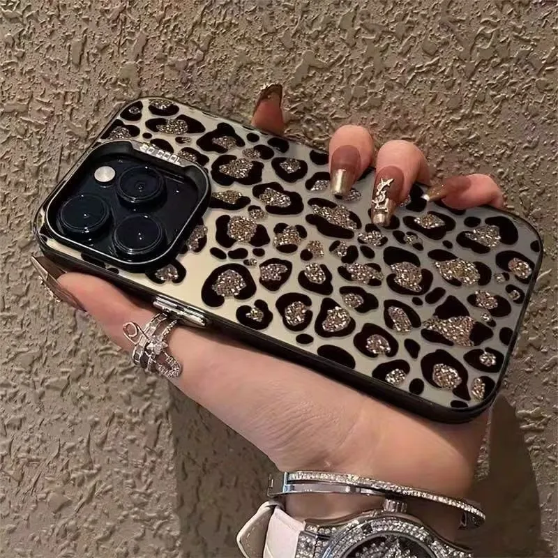 Minimalist And Elegant Leopard Print Phone Case for Iphone 17 16 Pro Max 15 14 13 12 11 XS X XR 7 8 Plus 16E IMD Material Cover - view 6