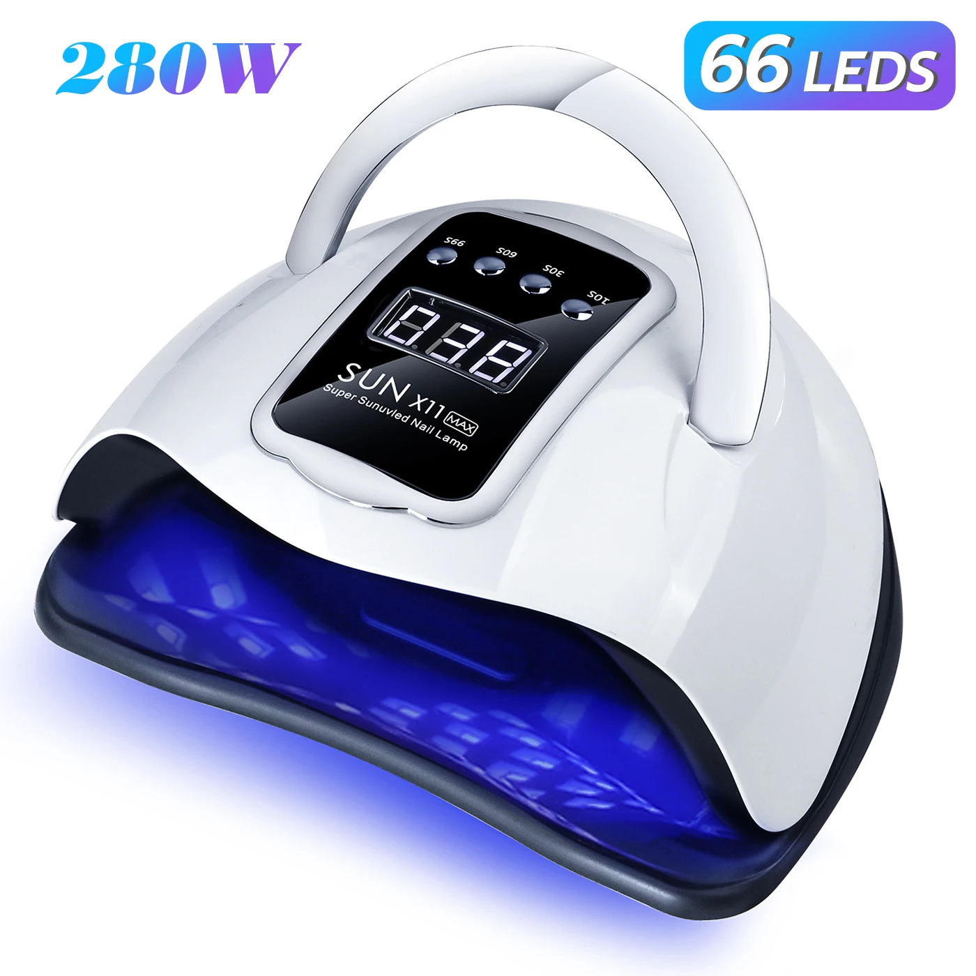 

UV LED Nail Lamp Quick Drying Manicure Lamp with 4 Timer Settings Portable Nail Dryer UV Cabin Light For Nail Art Salon Tools