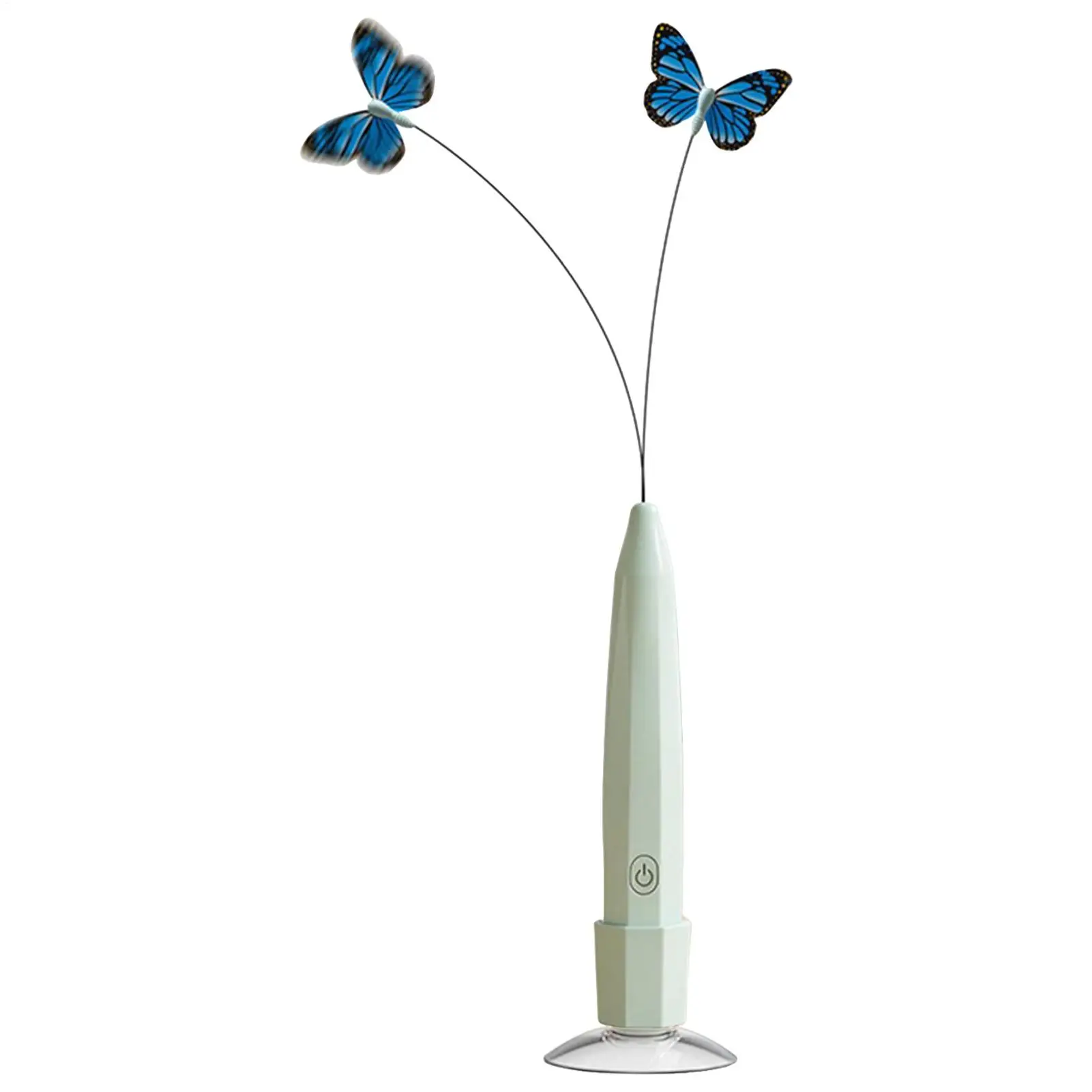 

Electronic Cat Toys Rechargeable Suction Teaser Wand Electric Cat Toy Wand With Butterfly For Stimulating Entertaining