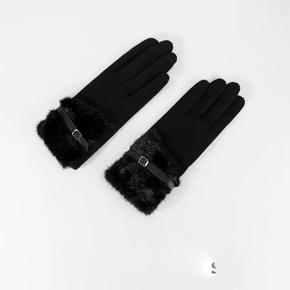 

Plush Winter Gloves Touchable Screen Warm Touch Screen Gloves Full Finger Coldproof Windproof Cold Proof Gloves