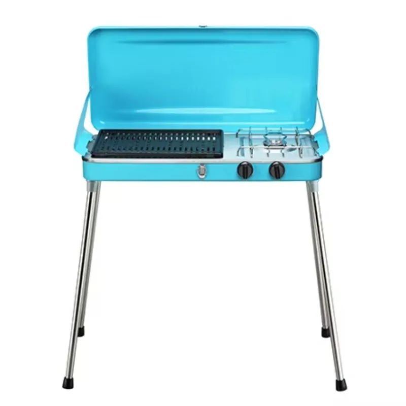 Outdoor Picnic Camping Portable BBQ Grill Set Folding Charcoal Barbecue Grill