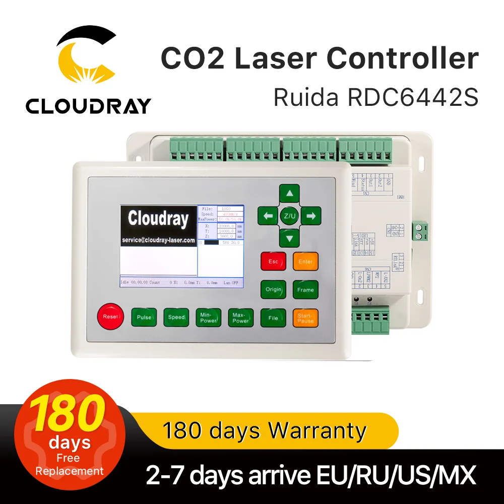 Cloudray-Ruida Controlador DSP para gravação a laser e máquina de corte, RD RDC6442G, Co2, RDC 6442, 6442G, 6442S