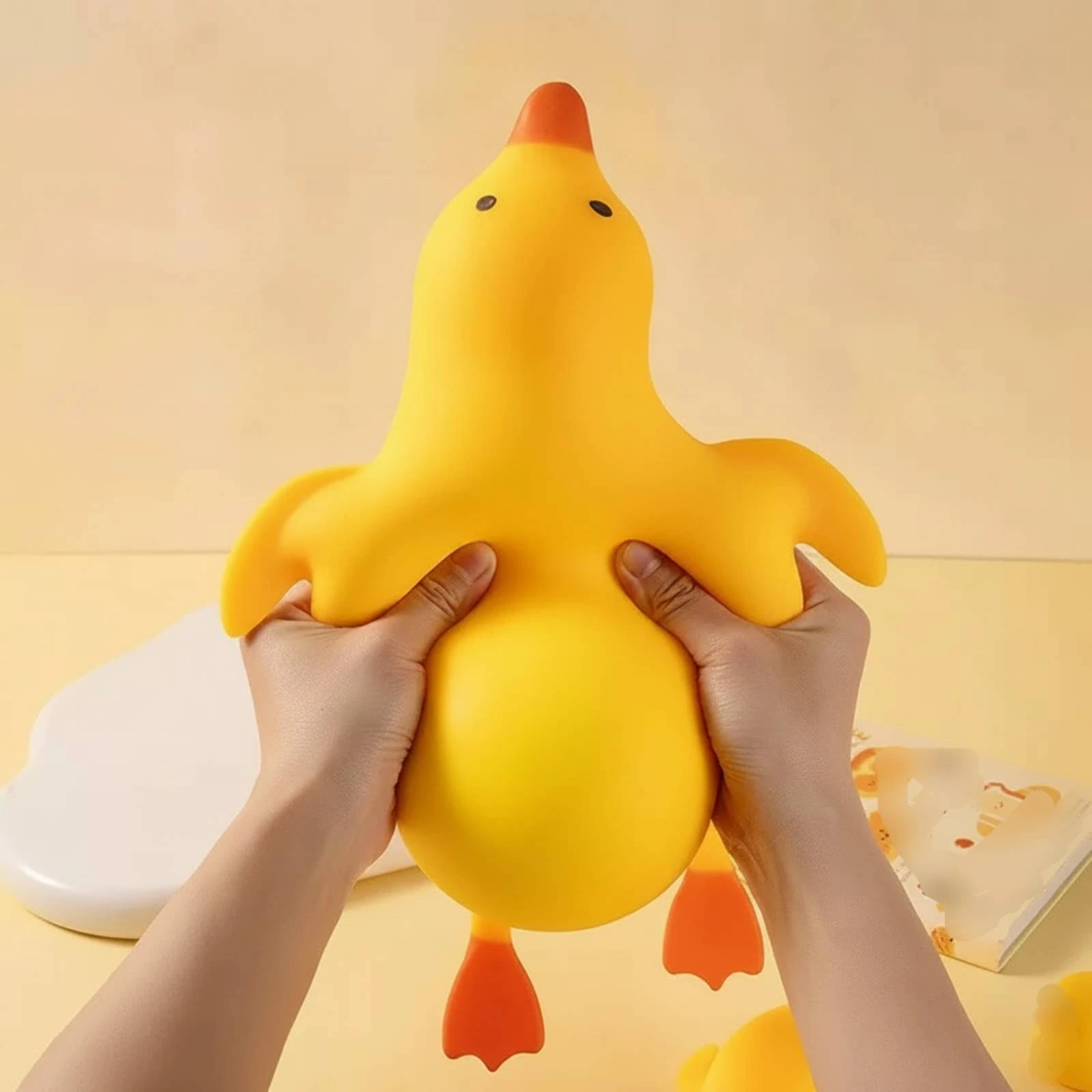 Duck Squishy Press Toy Cute Duck Squishy Toy Fidget Sensory for Children, Desk