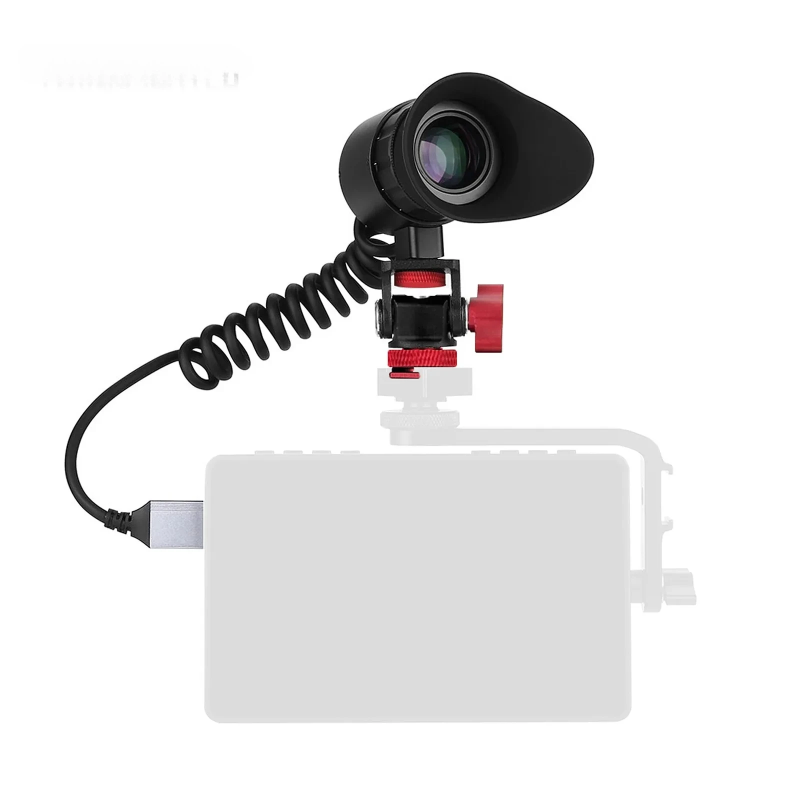 V780H-EVF Portable Large Screen HDMI-compatible Electronic Viewfinder Photographic Camera External Display with Hot Shoe Holder