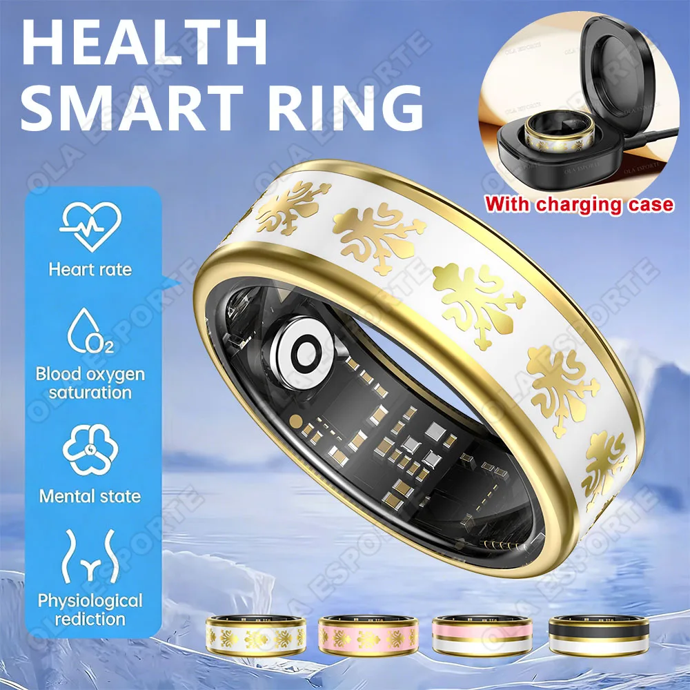 

Новое умное кольцо 2026 года: мониторинг сердечного ритма и сна, напоминания о здоровье, водонепроницаемость 5ATM, шагомер, спортивное модное кольцо для мужчин и женщин, подарок