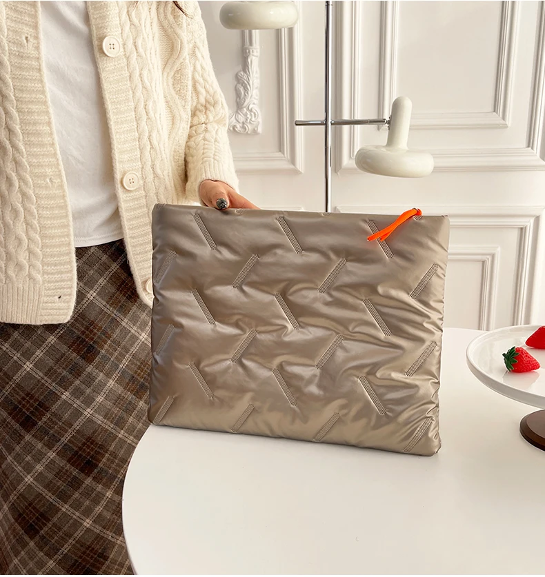 

Упрощенная легкая сумка для хранения iPad в деловом стиле, женский мягкий защитный чехол для планшетного компьютера, портативный портфель под мышками