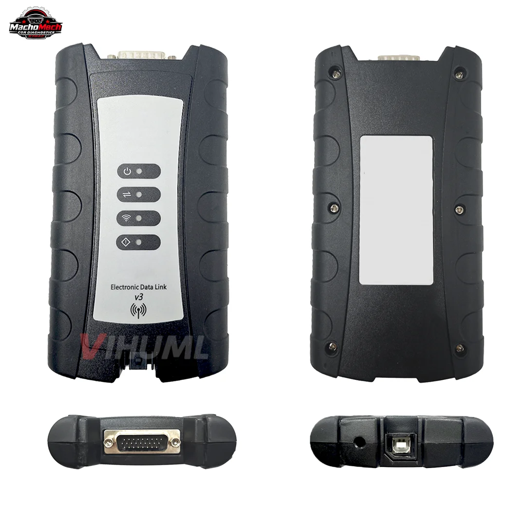 For EDL V3  Diagnostic Tool Service Advisor V5.3 AG CF Software Heavy Duty Scanner Electronic Data Link Truck Diagnostic Kit