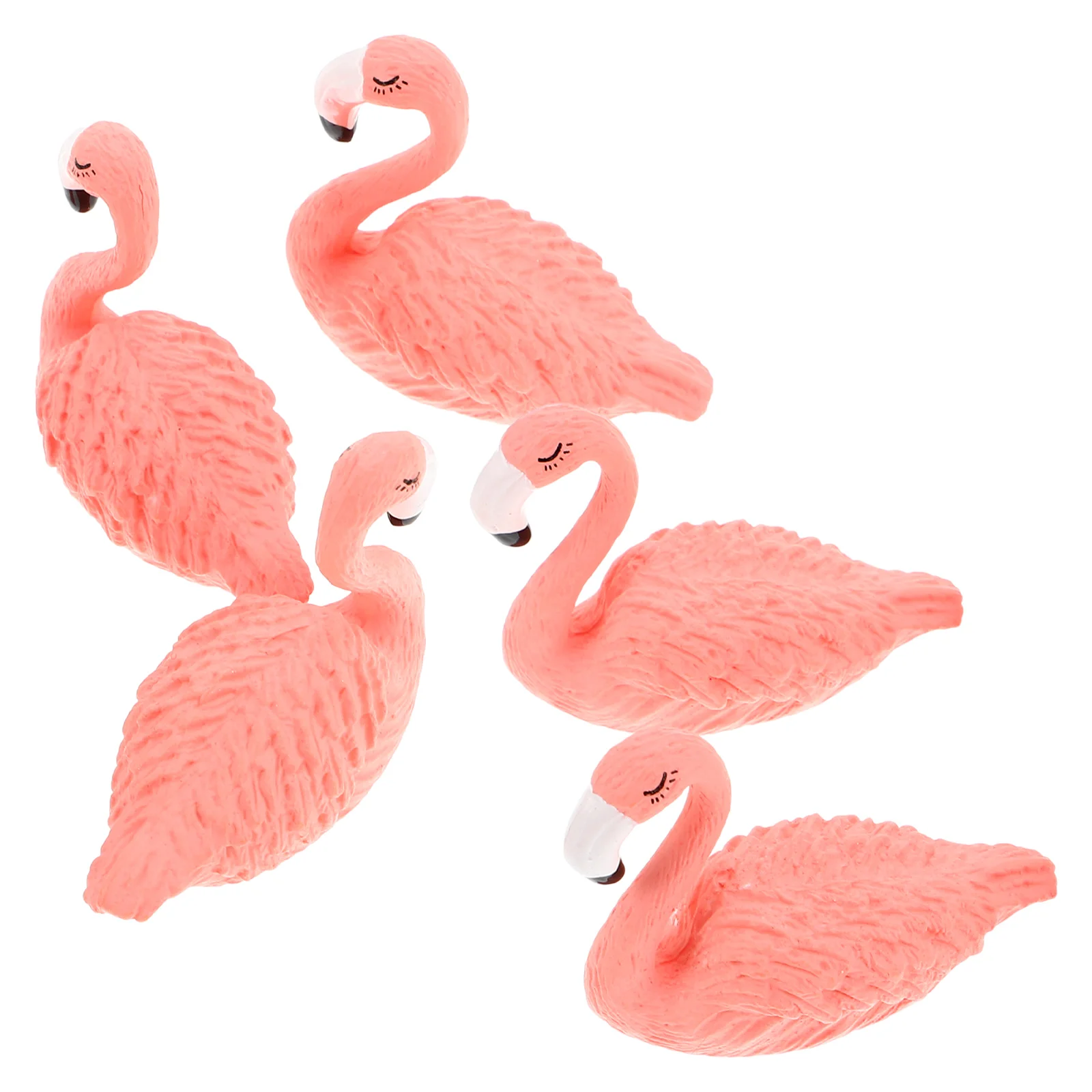 

5pcs Nail Practice Seat Fake Hand Holder Resin Flamingo Stable Base Beginner Essential Manicure Stand Training Kit Desktop