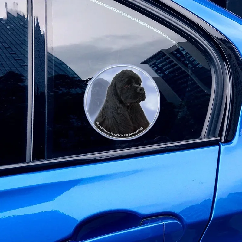 Waterproof Cartoon American Cocker Spaniel Car Sticker 15CM Various Sizes For Bumper Rear Window Laptop Refrigerator Toilet