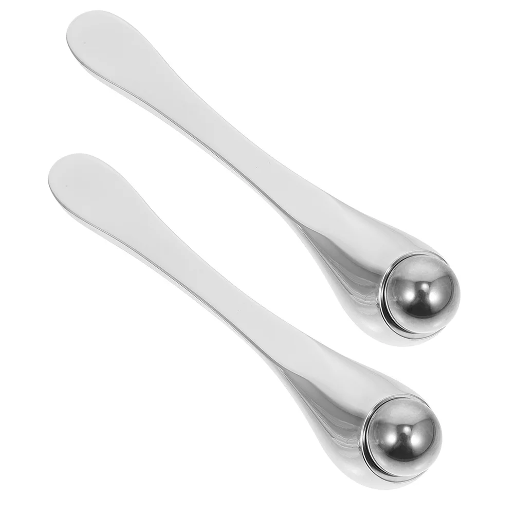 

2Pcs Eye Massage Roller Ball Applicator Facial Skincare Tool Depuffing Dark Circles Puffiness Under Eye Treatment