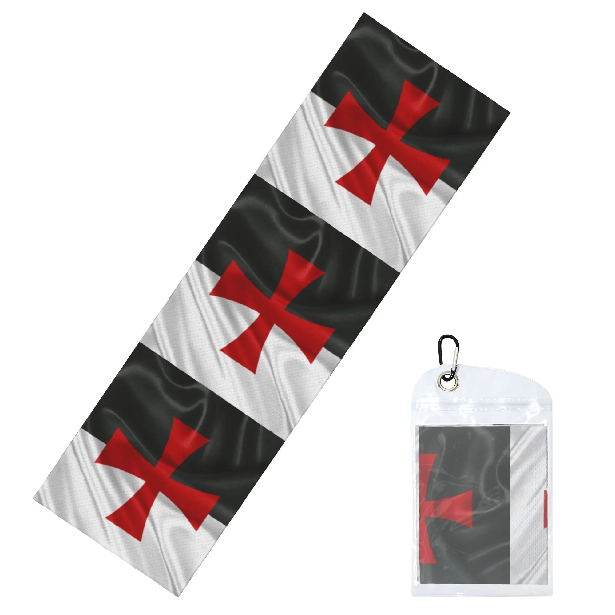 Flag of Knights Templar Towel Quick Dry Medieval Crusades Cross Super Soft  Running Towels