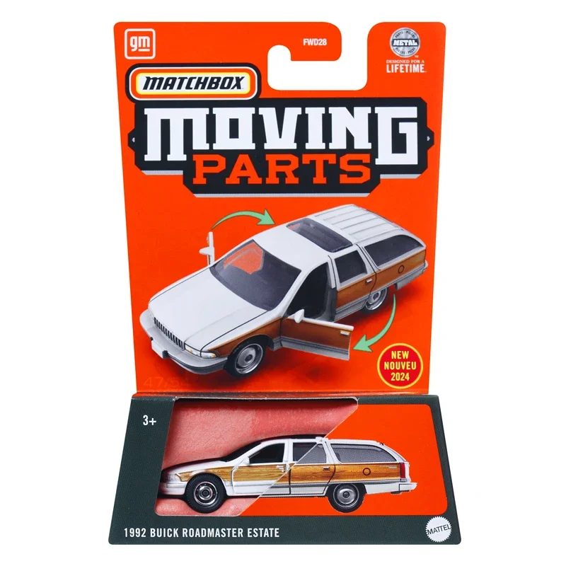 Original Mattel Matchbox Car 1/64 Moving Parts Recycled Metal Buick Roadster Porsche Taycan Gts Vehicle Model Toys for Boys Gift