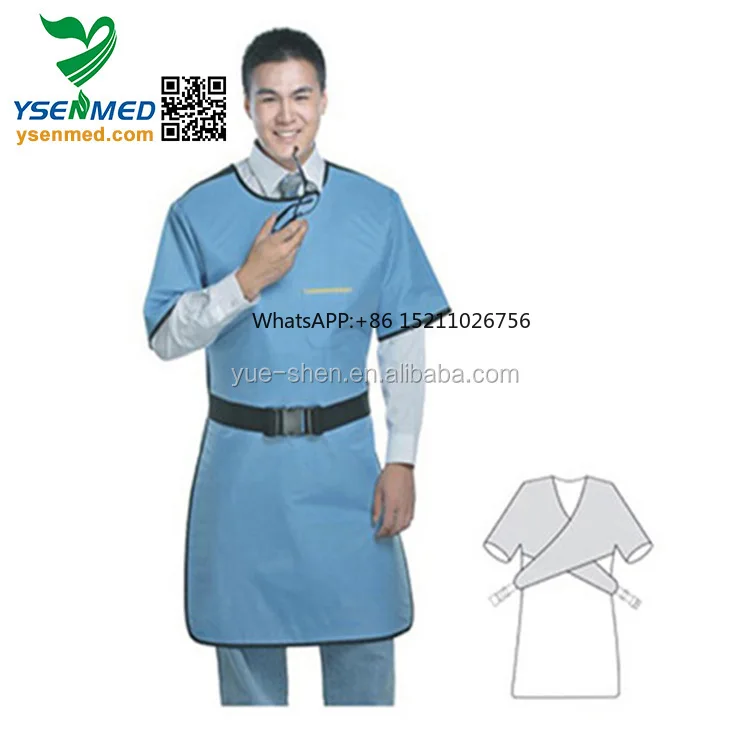 0.25/0.35/0.5mm Pb Lead Apron for X-ray Room Radiation Protection CE/ISO Certified 1000x600mm 900x600mm Sizes Jacket