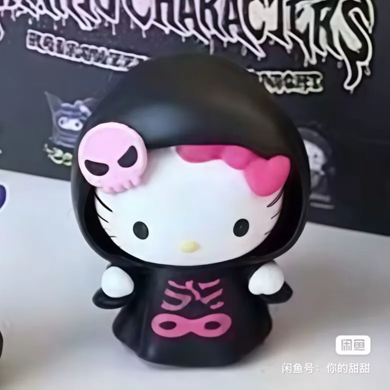 

2025новый оригинальный семейный Sanrio на Хэллоуин, озорная ночная серия, слепая коробка, модный игровой милый настольный орнамент, коллекционные игрушки, подарок