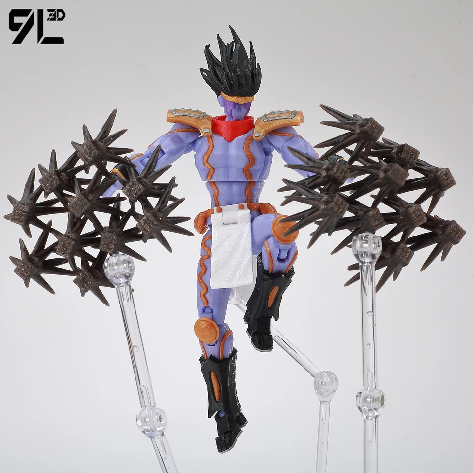 9L3D Printed JoJo's Lucky 13 Dummy 13 Titan 13 T13 Multi-Jointed