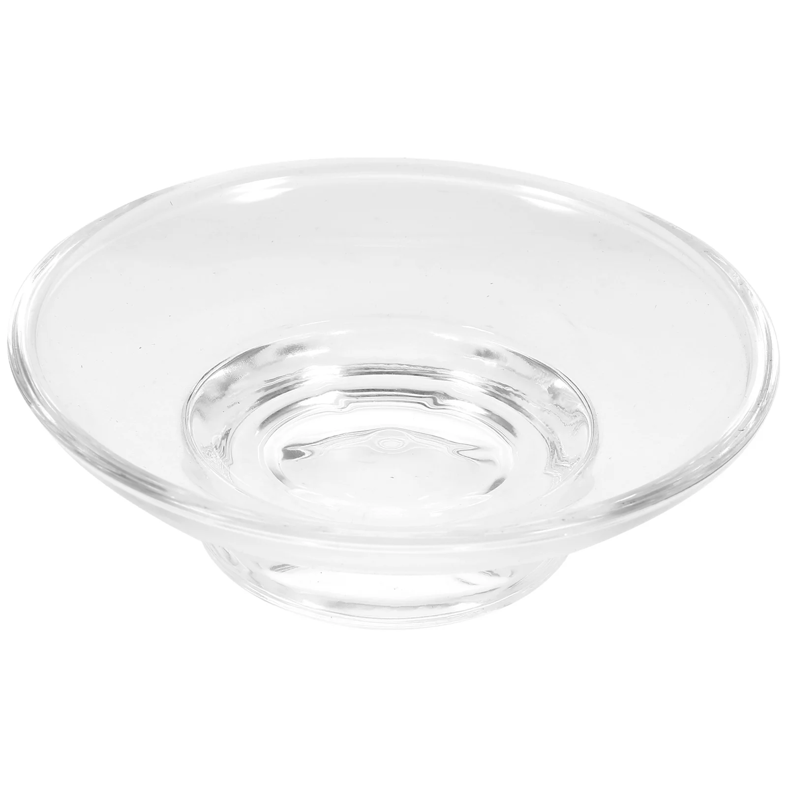 

Transparent Glass Soap Box Round Soap Container Bathroom Wash Drainer Bathroom Soap Storage Case Soap Holder for Bathroom Shower