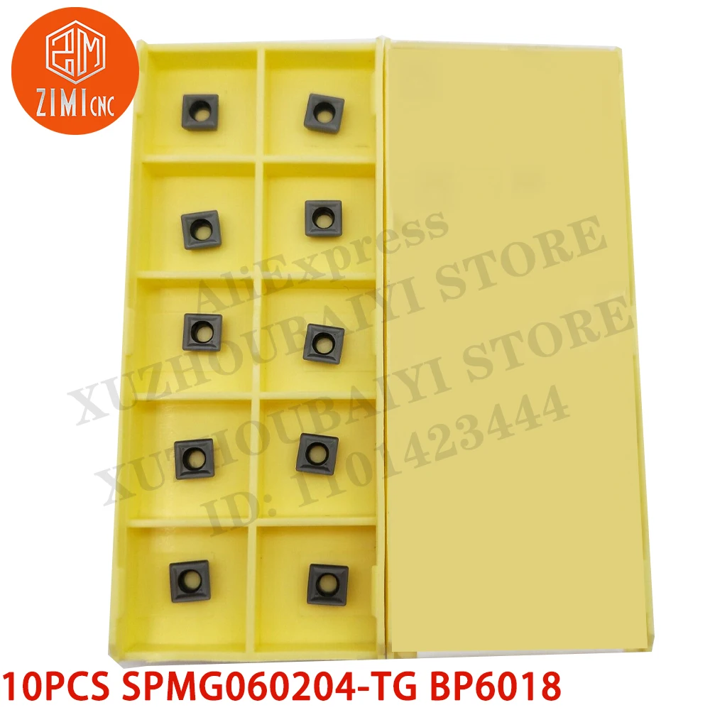 10 قطعة SPMG060204-TG BP6018 مثقاب SPMG CNC U إدراجات كربيد SPMG06 لـ SP 16-20 مم أدوات CNC مخرطة معدنية ميكانيكي أدوات القطع