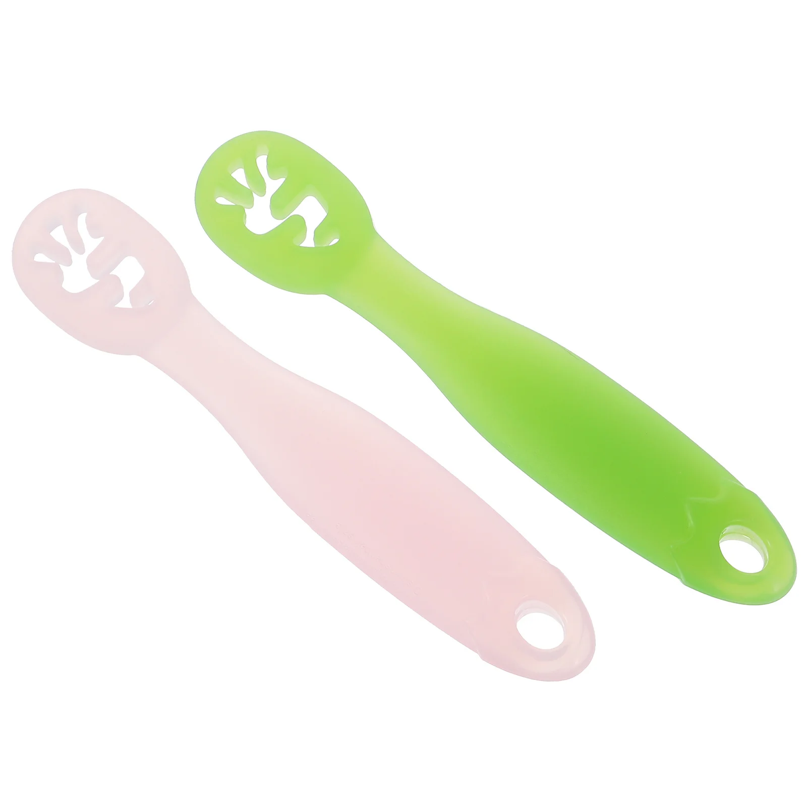

2Pcs Silicone Baby Spoons Soft Contoured Handle Durable Training Spoon for Milk Pureed Food Infant Feeding Baby Spoon