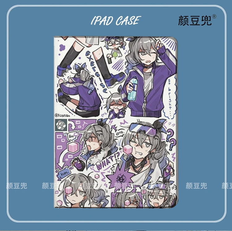 Silver Wolf Anime Honkai Star For iPad 10.2 9th Mini 6 5 4 Case Luxury Silicone For iPad Air 3 4 5 10.9 For Pro 9.7 10.5 11 12.9