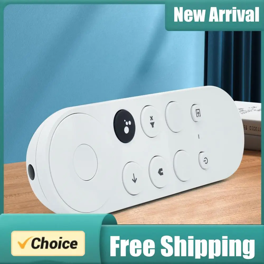 G9N9N Remote Control Bluetooth-Compatible Voice Set-Top Box Remote Control Remote Controller for Google TV Chromecast 4K Snow