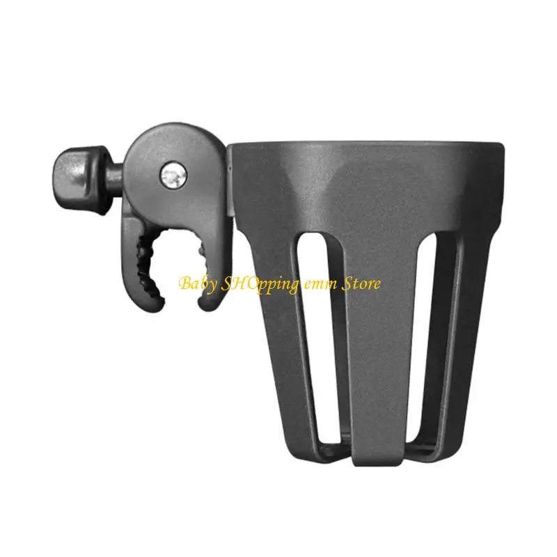 

23GD Universal Rotatable Cup Holder for Strollers Bikes Wheelchairs Walkers Scooters with Large Diameter Design Black