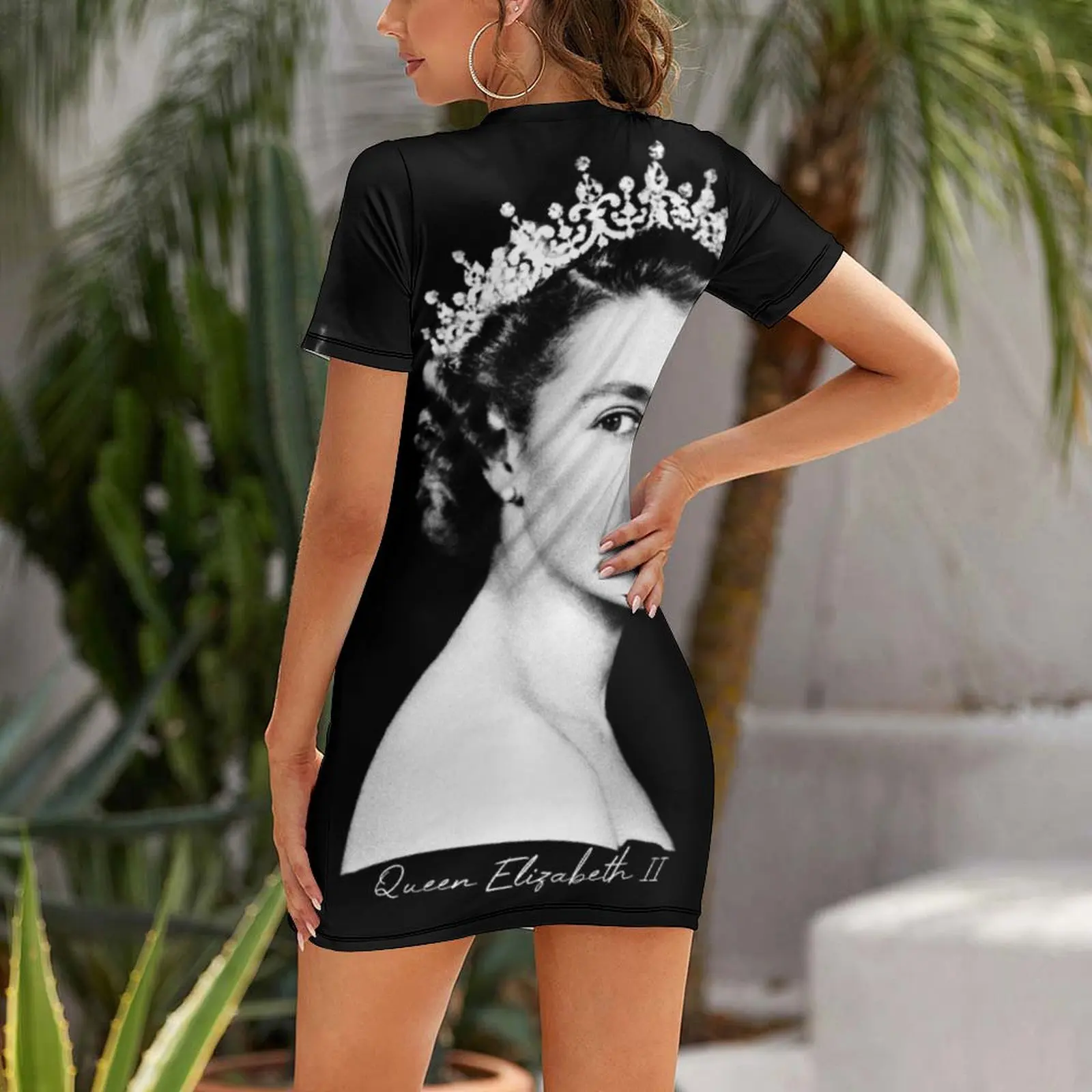 Queen Elizabeth II - Retro Short Sleeved Dress elegant evening dresses for women 2025 Women's skirt sexy dress for women