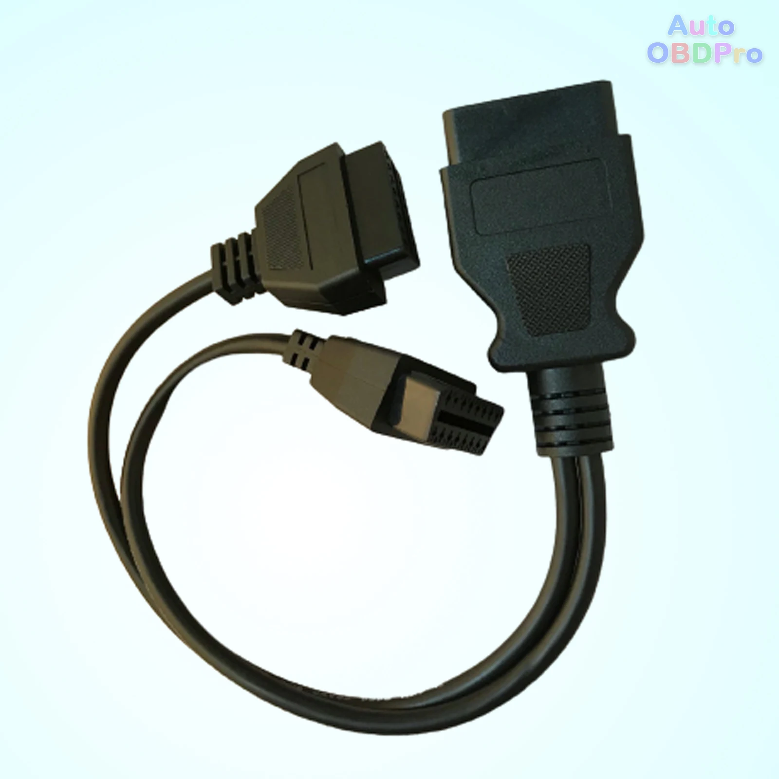 

OBD2 16-контактный удлинитель 40 см, кабель 2 в 1, разветвитель OBDII, диагностический разъем «папа-двойной «мама» для автомобильного диагностического сканера инструмента