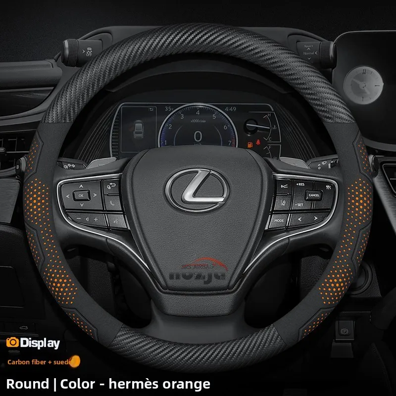 Leather Car Steering Wheel Cover for Lexus LX 600 LS600h IS500 CT200h IS 300h ES300h LS460 IS300 UX250h NX350h UX Accessories