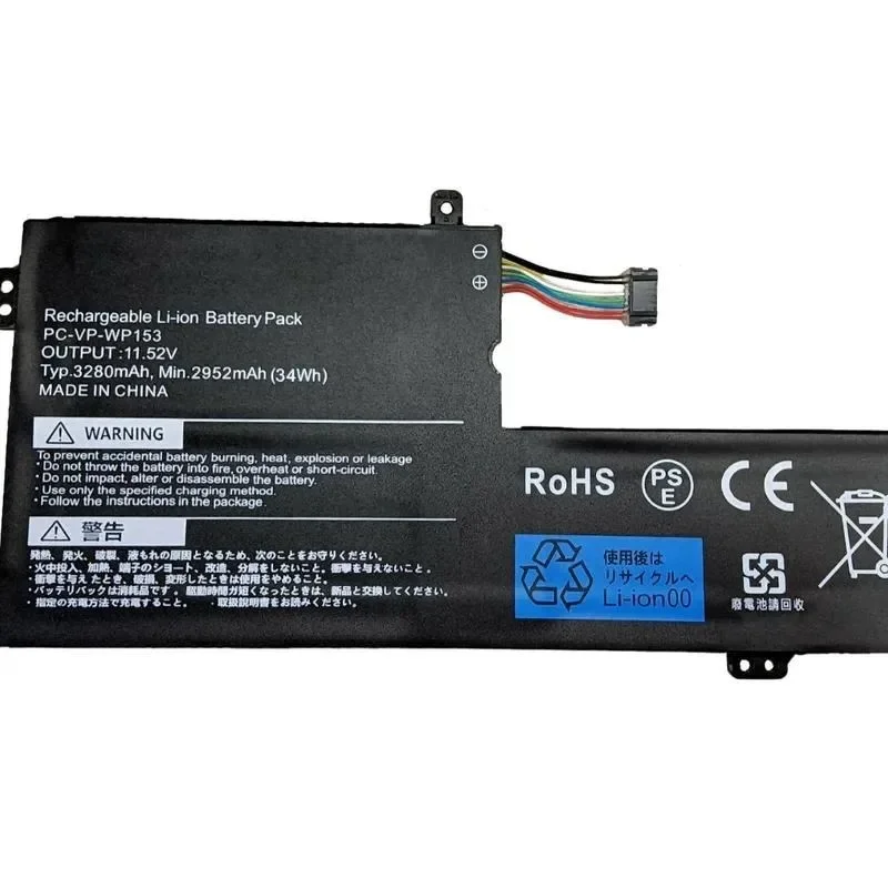 [NEW] 11.52V 34Wh PC-VP-WP153 Laptop Battery for NEC for N22SBT301 N22SCR301 Computer Power Supply