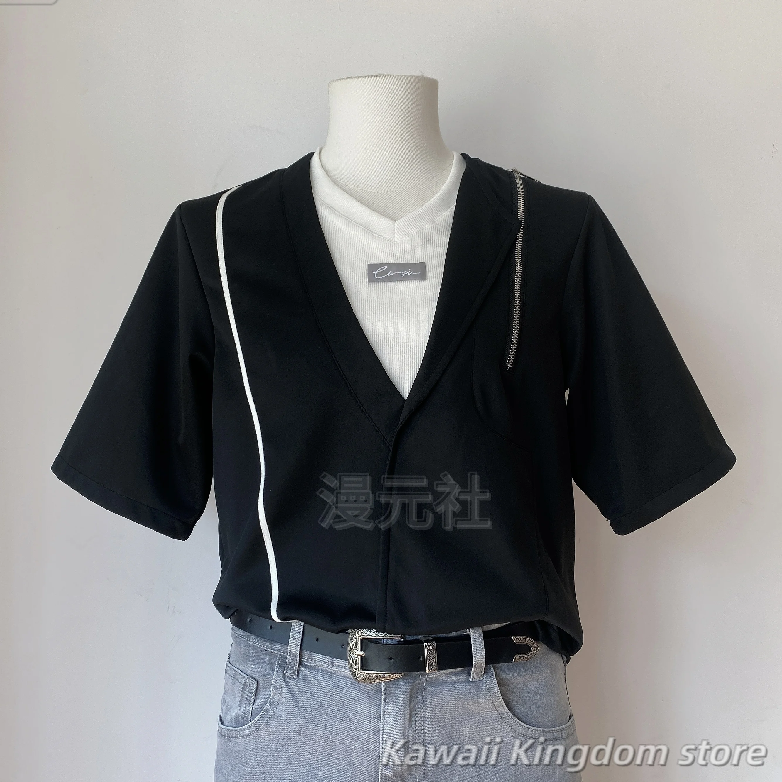 

Love and Deepspace Rafayel Zayne Xavier Sylus Caleb Летняя аниме-футболка Мужская футболка Повседневная женская футболка с круглым вырезом и коротким рукавом