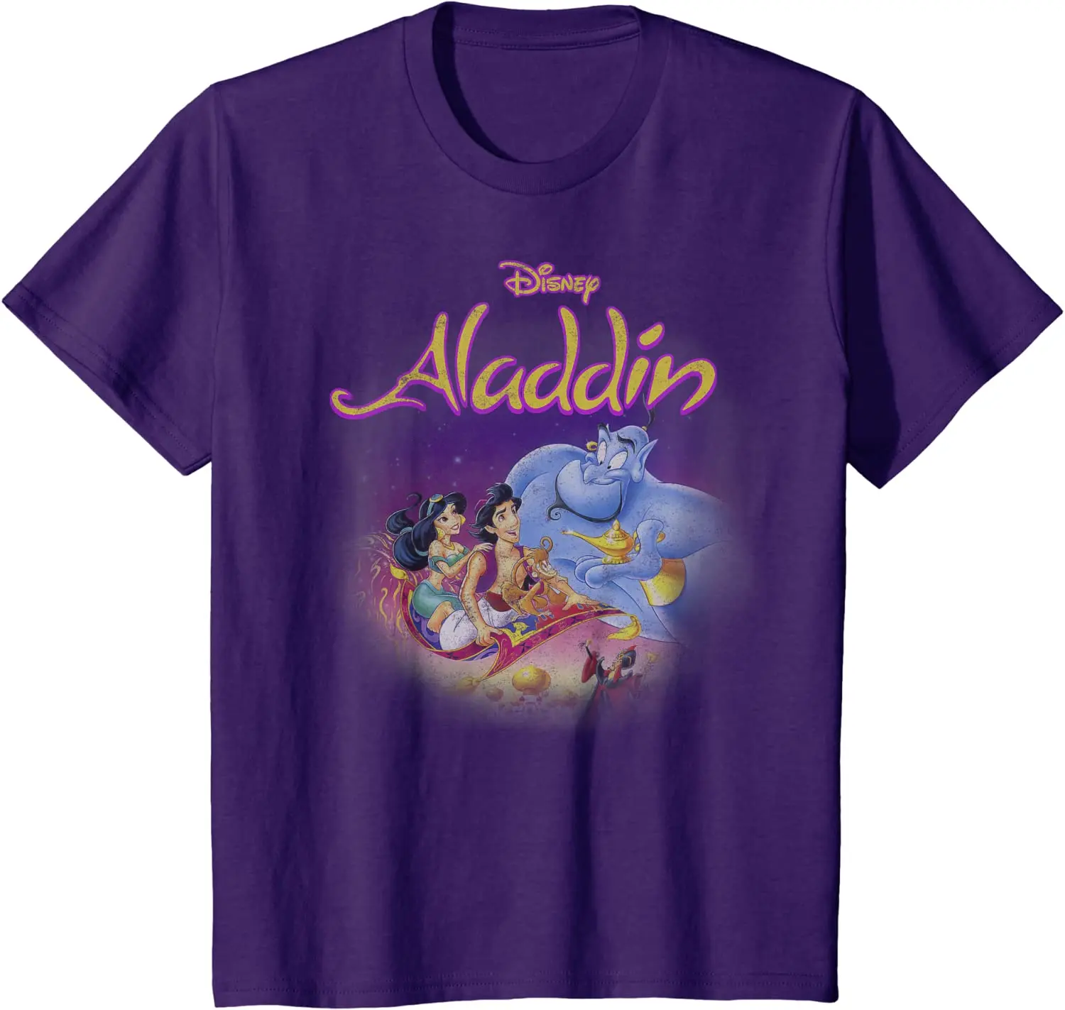 Disney Aladdin Magic Carpet Movie Cast T-Shirt  Graphic T Shirts  Anime T Shirt  Streetwear  Vintage T Shirt  T Shirts for Men