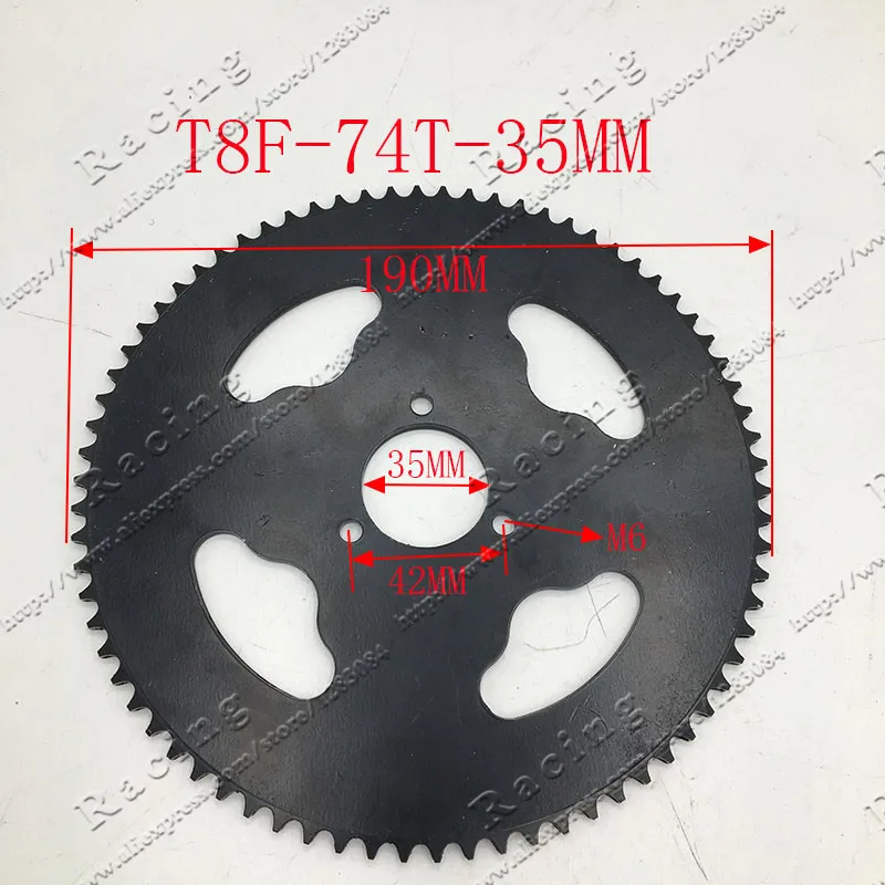 35 44 54 64 74 Tooth 44T 54T 64T 74T T8F 35MM Rear Sprocket Mini Moto ATV Quad Dirt Pit Pocket Bike Cross 47cc 49cc Parts