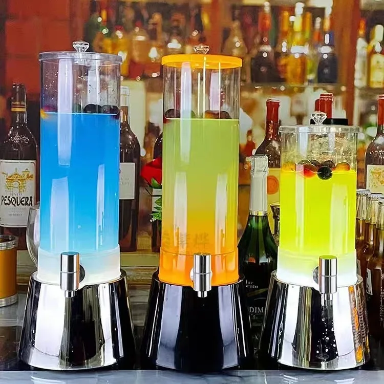 

Wine cannon bar special beer barrel KTV clear bar luminous with faucet tie beer cannon barrel Internet celebrity Coke barrel con