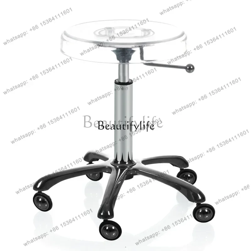 Transparent Bench Bar Chair Bar Stool Beauty Salon Chair