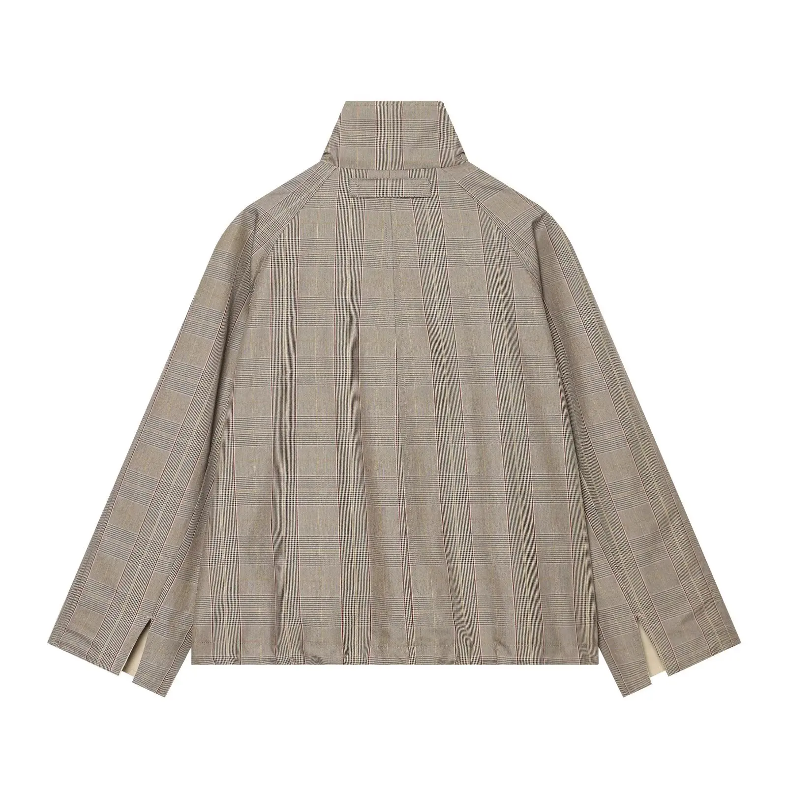 BSAY 2026 Herbst Damen Eleganter Wendewindbreaker mit Stehkragen, Langen Raglanärmeln und Seitentaschen, Alltägliche Oberbekleidung – Detail 4
