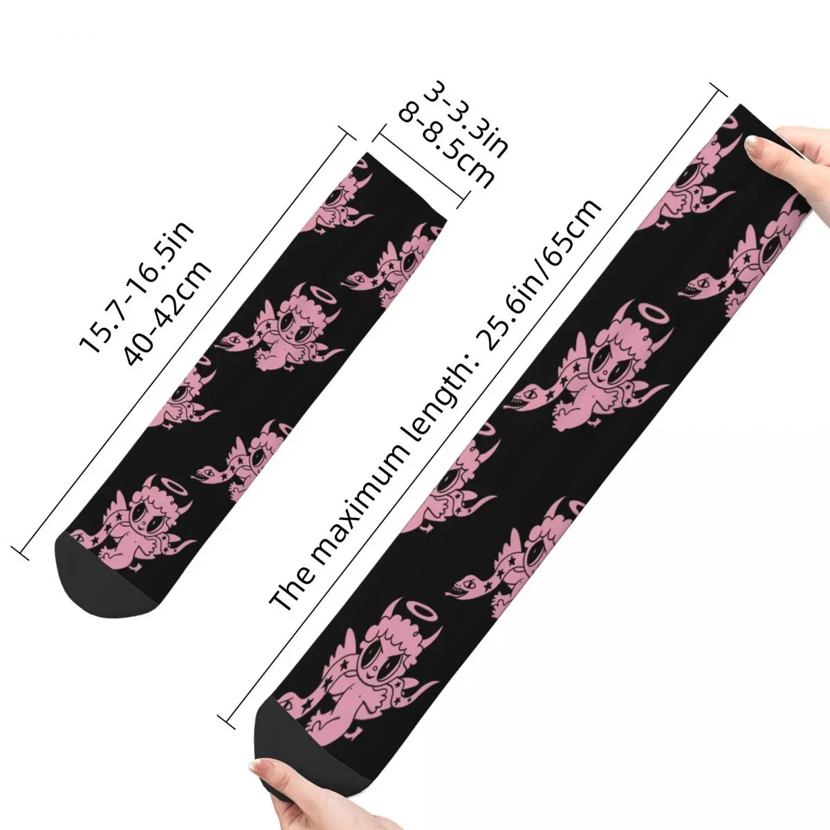 Glückliche lustige Herren socken Hip Hop Bichota Saison Karol g Socke Polyester Grafik Damen Socken Frühling Sommer Herbst Winter