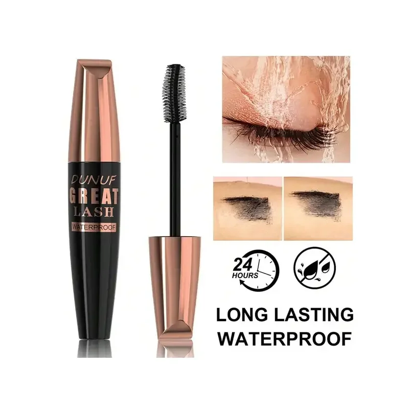 Mascara à cils en Fiber imperméable, 1 pièce, 2 pièces et 5 pièces, pour cils épais et bouclés, formule noire longue durée, idéale