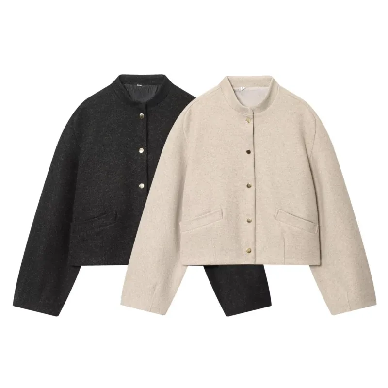 

Мягкая куртка-бомбер HipSeam с эластичным подолом, осенняя женская куртка большого размера с длинными рукавами, пальто, модная женская верхняя одежда, женские топы