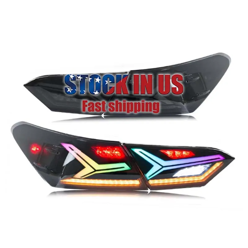 

LED Rear Car Lamp 2018-2022 For Toyota Camry XV70/SE/LE/XSE/XLE RGB 8th Gen Led Tail Lamp Assembly New Condition Car Accessories