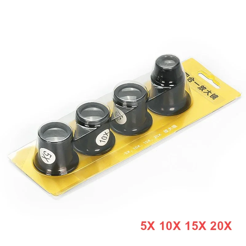 3X 5X 10X 15X 20X Juweliere Augenlupe Schleife Lupe Glas Uhrmacher Tragbare Monokulare Uhr Lupe Werkzeug Kits Reparatur Werkzeuge