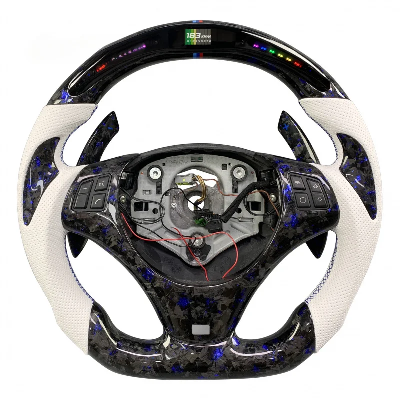 

Для BMW E90/E91/E92/E93 M3 3 серии 328i 330i 335d 1 серии 135i индивидуальный кронштейн рулевого колеса из углеродного волокна со светодиодным дисплеем об/мин