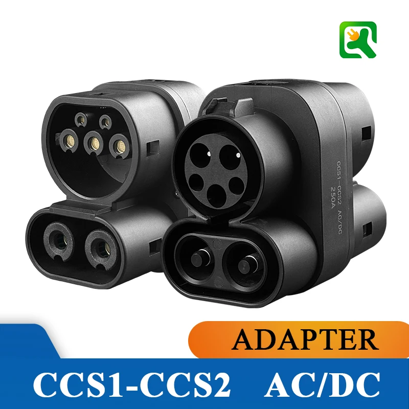EV Charger Adpater CCS1 to CCS2 Adapter Plug Car Charging Adapter EV Charger Connector DC & AC Combined Adapter for EV Use