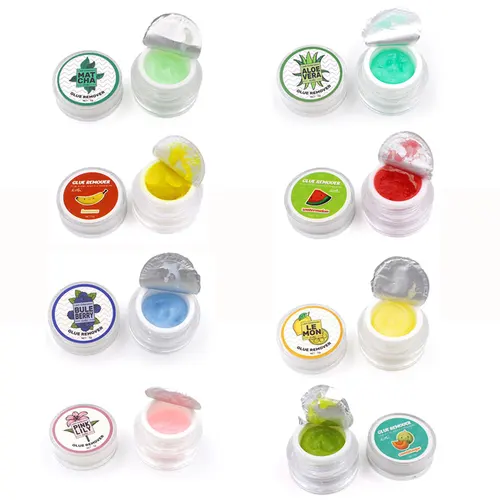 Imagen 2 del producto 10 Uds. Removedor de pegamento para pestañas con sabor a fruta, 5g, estimulación cero, herramienta para extensiones de pestañas de eliminación rápida, crema con olor a fragancia