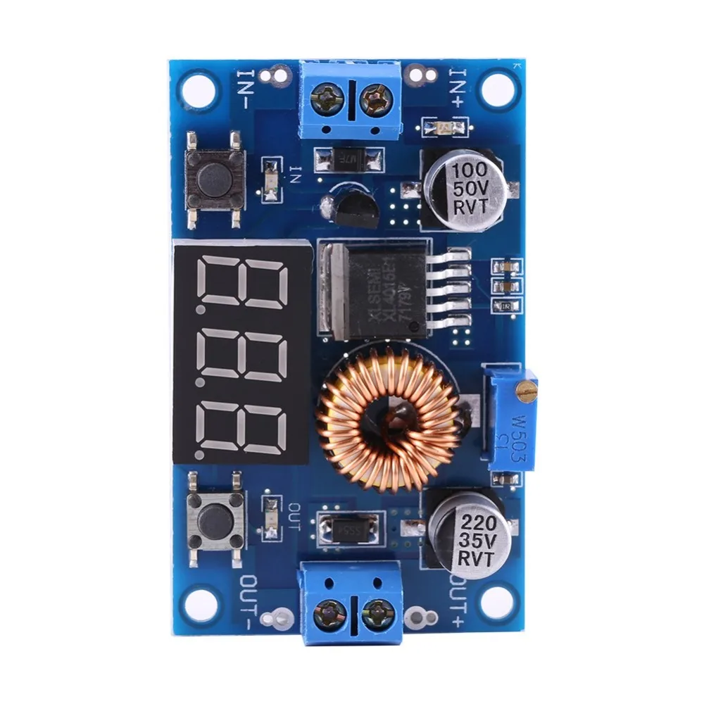 XL4015E DC-DC Converter 4.0V~38V to1.25V~36V 60*36*18mm Power Step Down Module Adjustable Voltage Dual Buttons