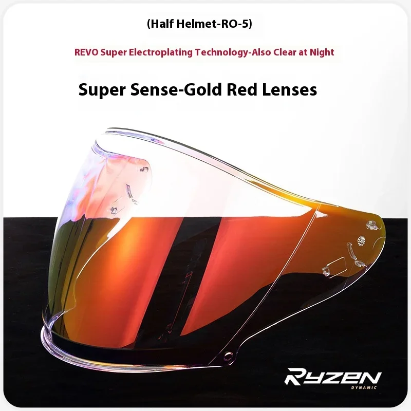 

Ryzen Motorcycle Helmet Half Helmet Lens for RO-5 Helmet Dustproof Anti-uv Windshield Motorcycle Helmets Lens
