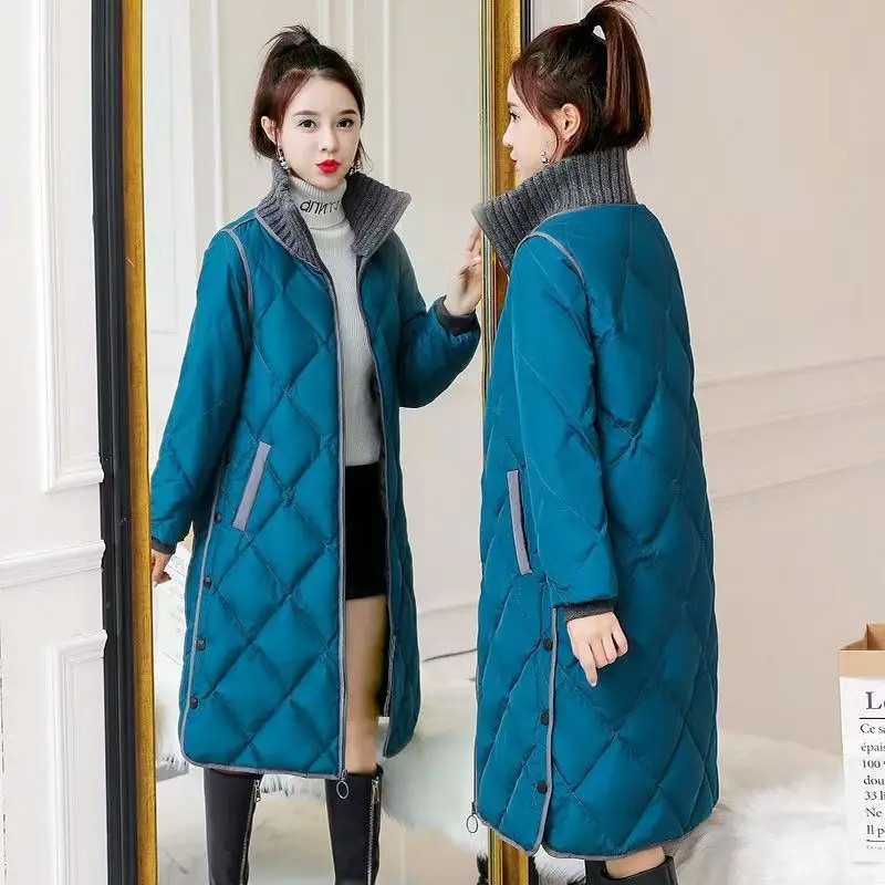 Veste rembourrée en coton pour femme, Parka mi-longue, manteau coréen, vêtements d'extérieur, nouvelle collection hiver