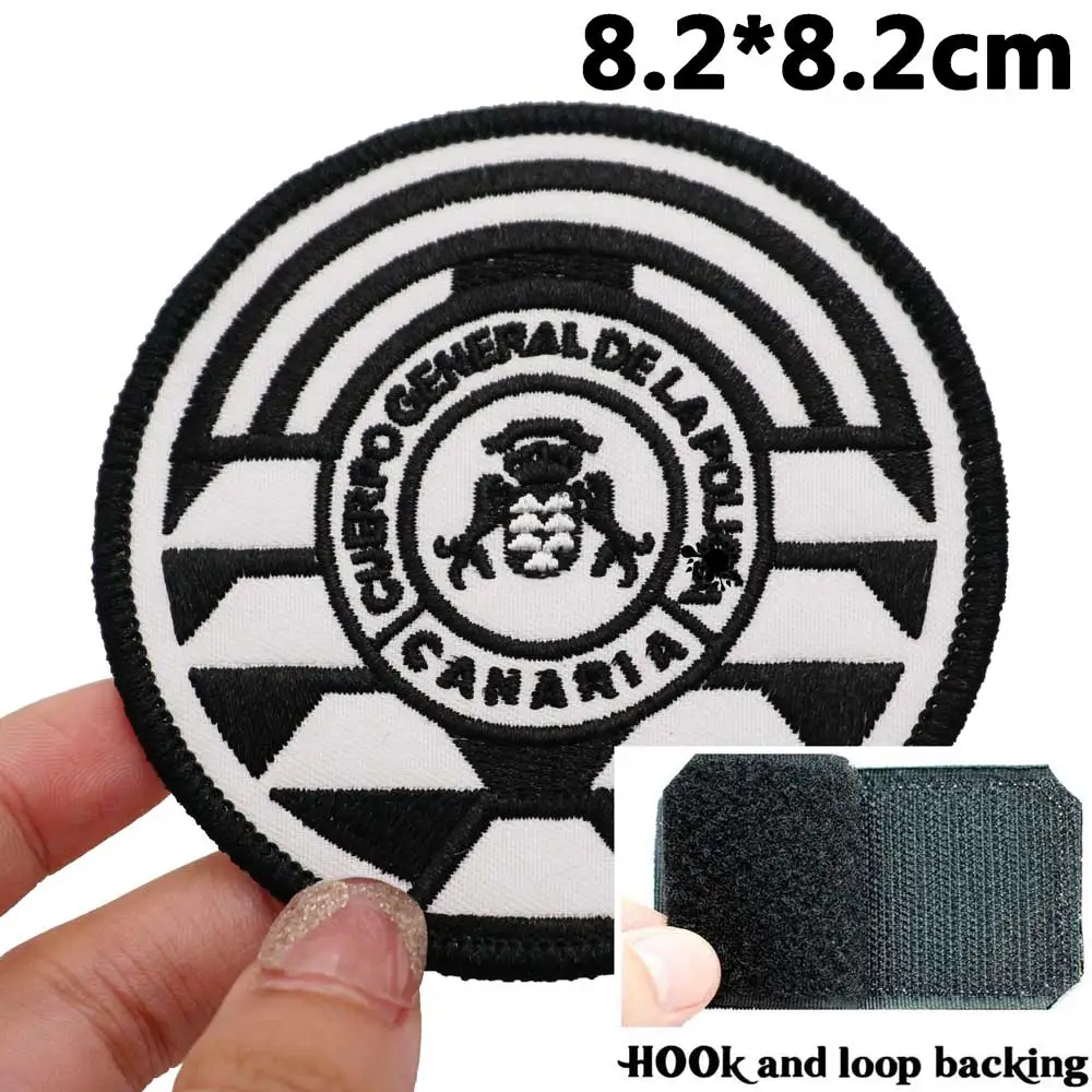 spain cuerpo general de la canaria Tactical Embroidery Patches for Backpacks and Clothing military Accessories with Hook backing