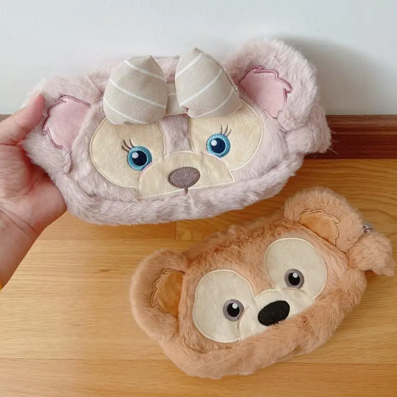 Disney Kawaii Shirley Mei Duffy Plush Portable Pencil Bag Cartoon Anime Character Girls Cosmetic Storage Bag Accessory Gift